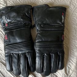 Leather Motorcycle Gloves Size L