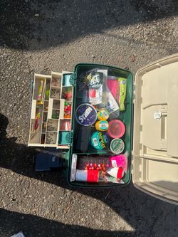 Fishing Tackle Box Fully Loaded with Gear