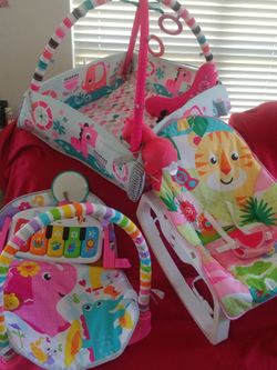 Baby Items. Gym Set, Baby bouncer Or piano Gym Set. Per Item
