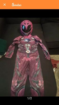 Girls 5 6 pink power ranger