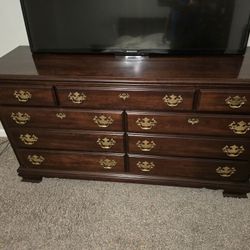 Solid Wood Dresser – 12 Drawers – $200 (Must Go!)