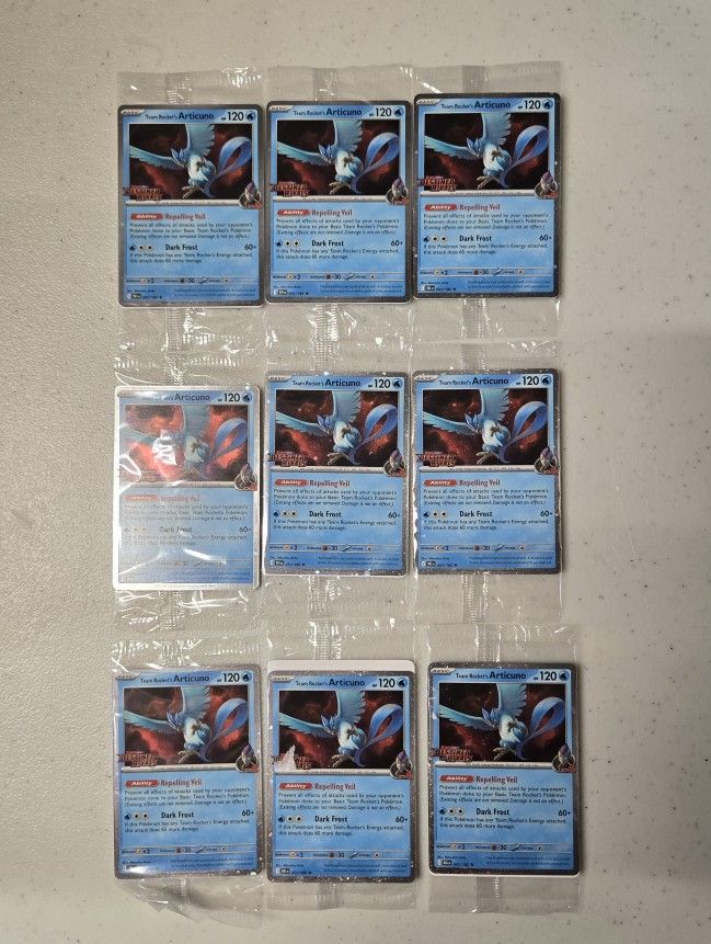 Pokemon Team Rocket's Articuno (Destined Rivals Stamped)
