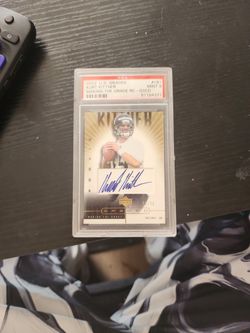 2002 Autographed graded atlanta falcons kurt Kittner Card