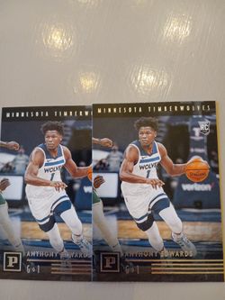 Two Anthony Edwards Rookie Card