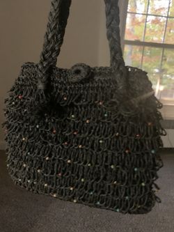 Handmade Crochet Purse With Beads
