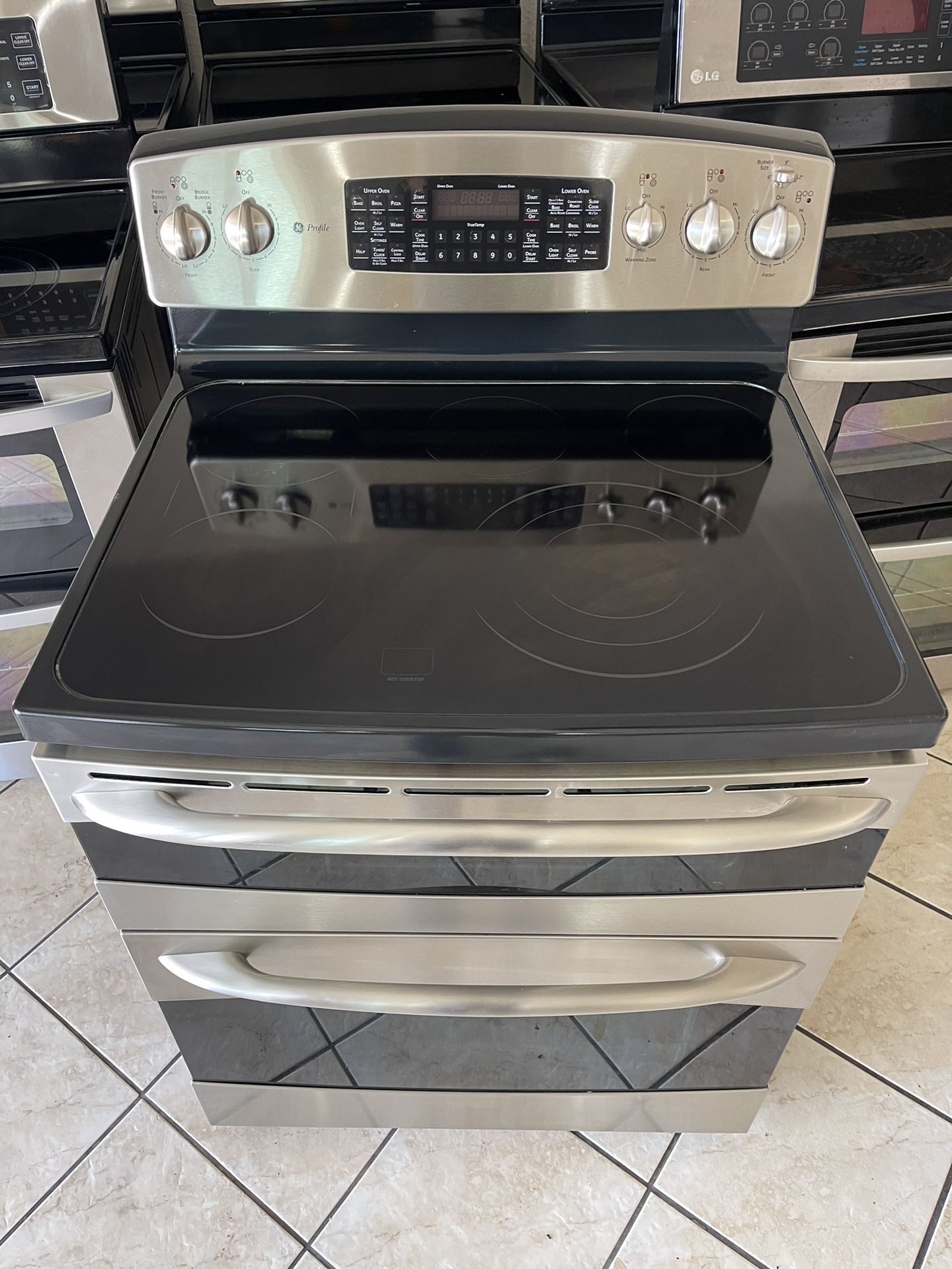 GE Profile Electric Stove Stainless Steel Appliances