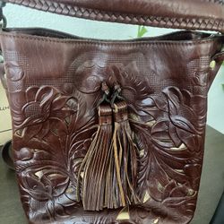 Patricia Nash, Chocolate Brown Purse With Wallet