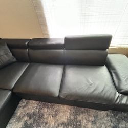 L Sectional Faux Leather  $300 OBO (2 Peices)