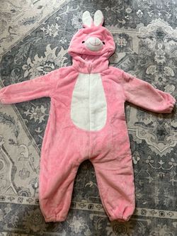 Kids Bunny Costume / Hooded Romper (Size 100 cm / ~2T–3T)