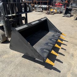 66” Skid Steer Bucket With Teeth 
