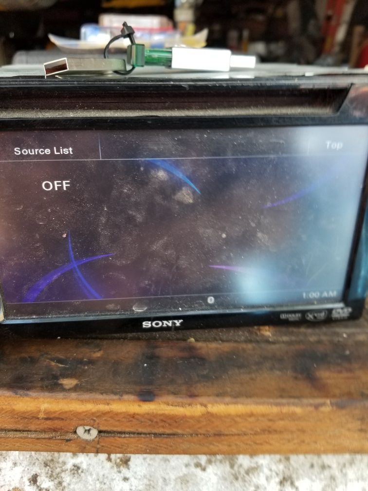 Sony touch screen radio