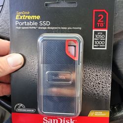 2TB SCANDISK EXTREME PORTABLE SSD 