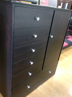 Brand new compressed wood baby wardrobe color expresso