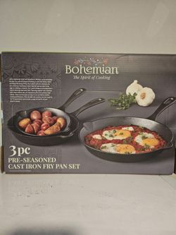 Cast Iron Fry Pan Set