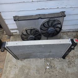 Ls swap radiator & fans c10