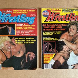 Inside Wrestling Magazines.          Complete 