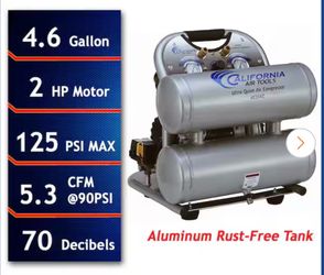 California air 4.5 dual tank gallon air compressor $450 (financing available)