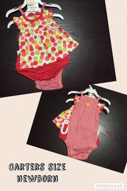 Carters newborn onesie set