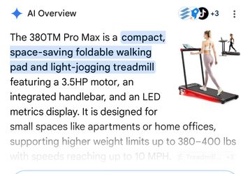 NEW 380 Pro Max Foldable Walking Pad Treadmill