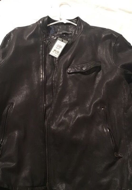 John Varvatos men's leather jacket size50