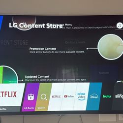 Curved LG Smart TV