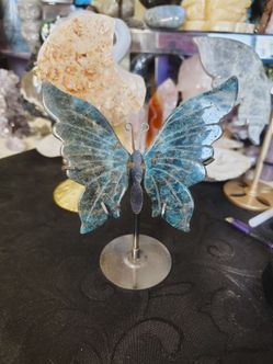 Hand Carved Amazonite Butterfly