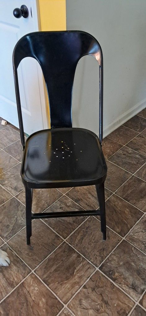 4 Metal Pottery Barn Dinning Chairs