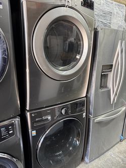 LG Front Load Washer Dryer Stacked Set