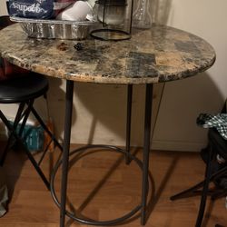 Bistro Table With 2 Bar Stools 