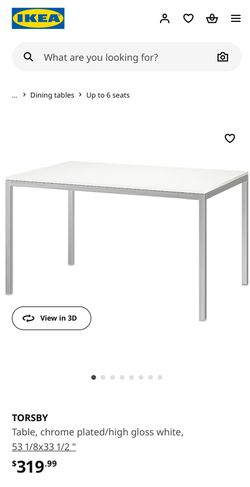 IKEA Glass Top Table