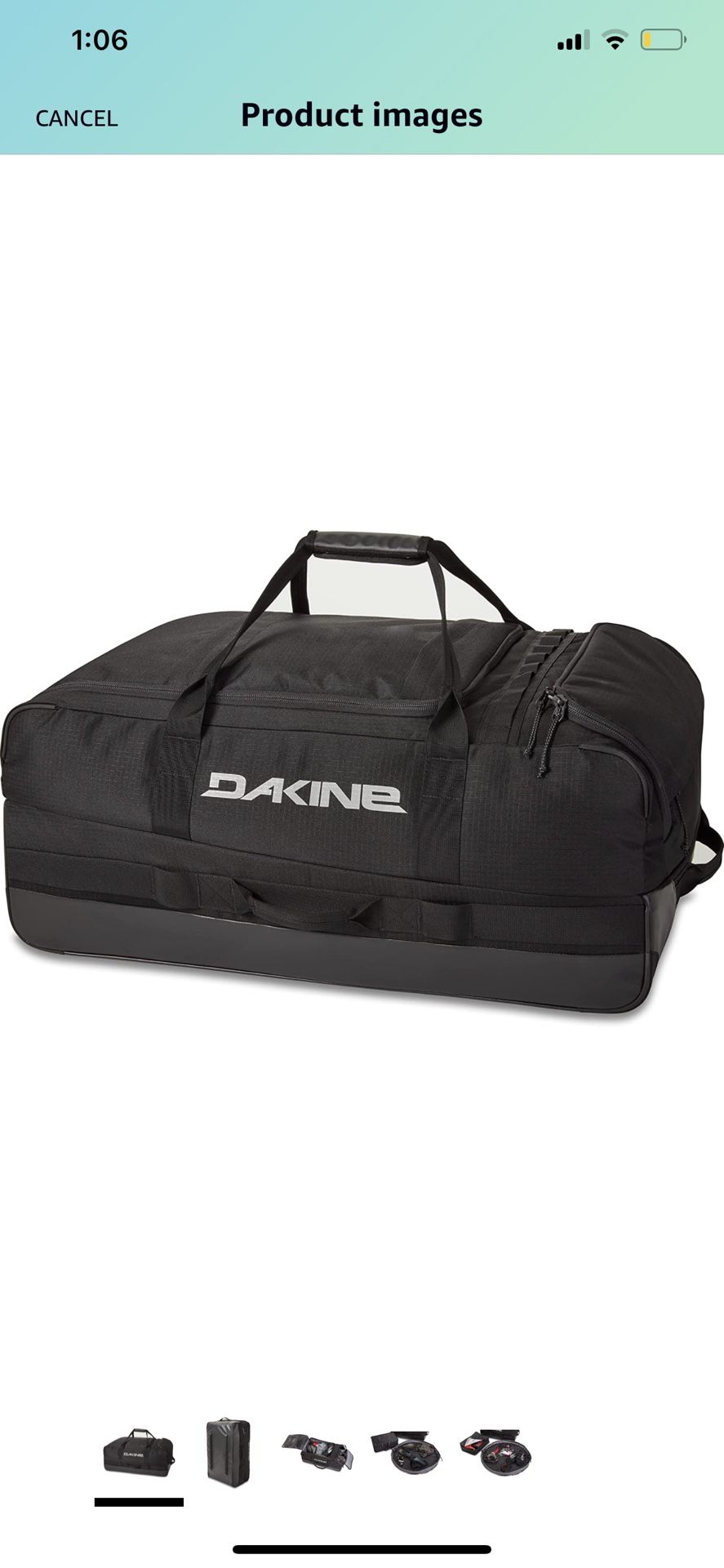 Dakine Torque Duffle 125L Bike Sports Travel Bag Black w/ Changing Mat, Boot Bag