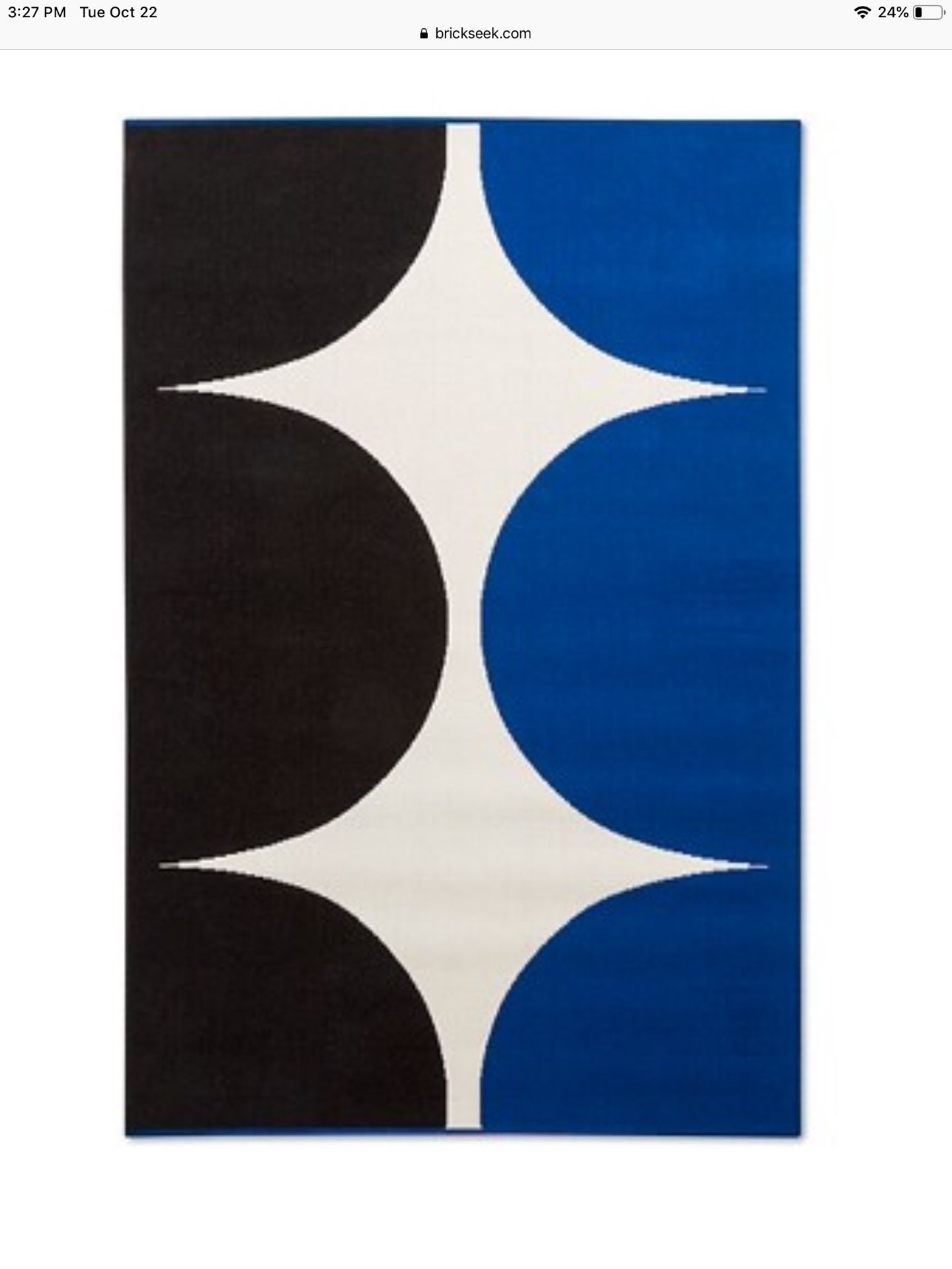 Indoor outdoor rug marimekko for target Harka Print 5x7