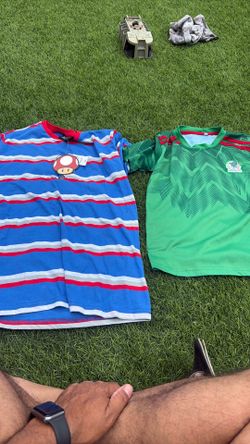 Kids small Mexico shirt (used)& kids medium NEW Mario shirt