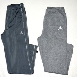 Lot Of 2 Jordan Youth Kids Size XL And L Sweats / Jogger / Pants 