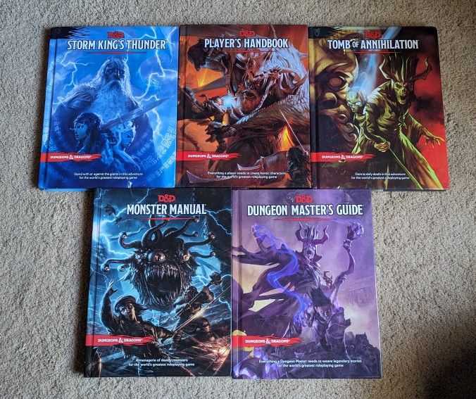 Dungeons and Dragons 5e Books