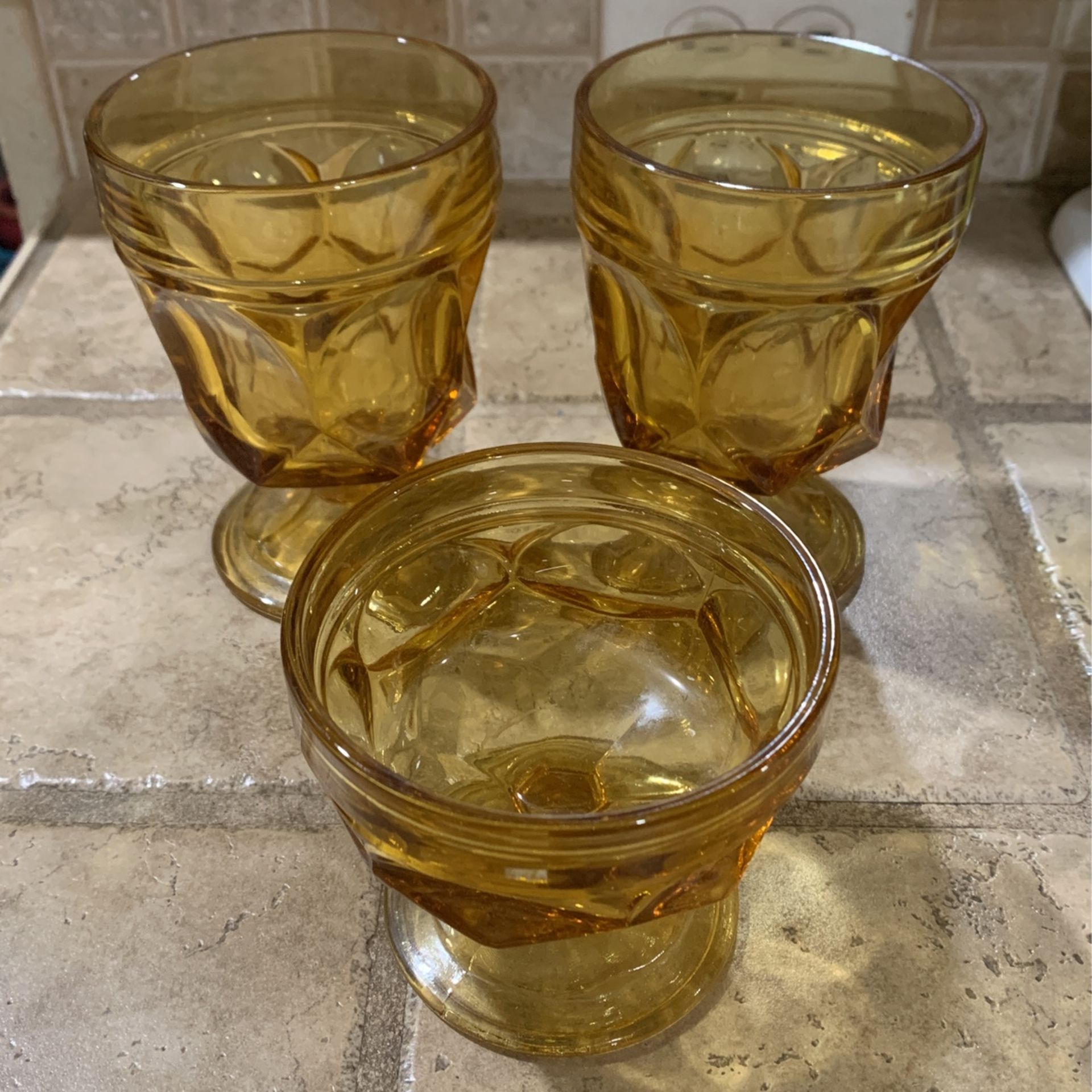 Vintage Amber Glassware