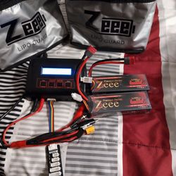 Charger With Two Lithium Batteries 5200