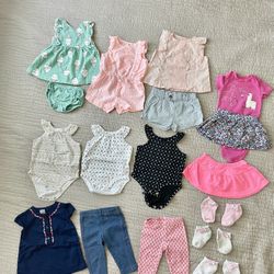 Baby girl Outfit Bundle 3M