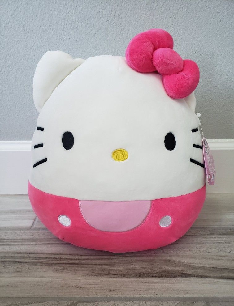 Hello Kitty 12" Squishmallow Stuffed Plush With Hang Tag.