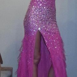 Pink prom dress 