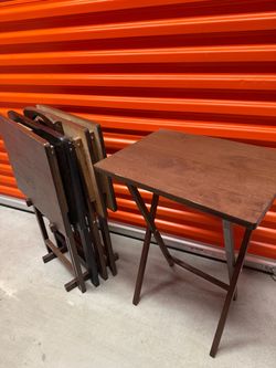 TV Dinner Table Stand Set - $30