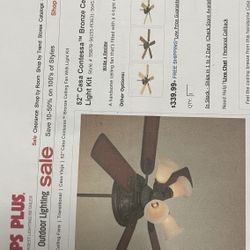 52” Ceiling Fan Casa Contessa 