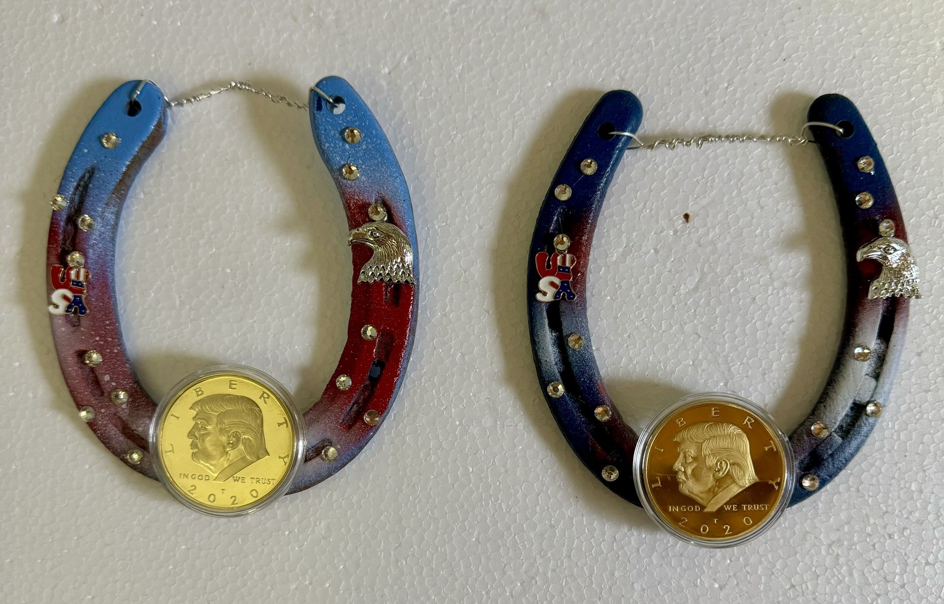Good Luck Horseshoe’s With Collectible Trump Coin