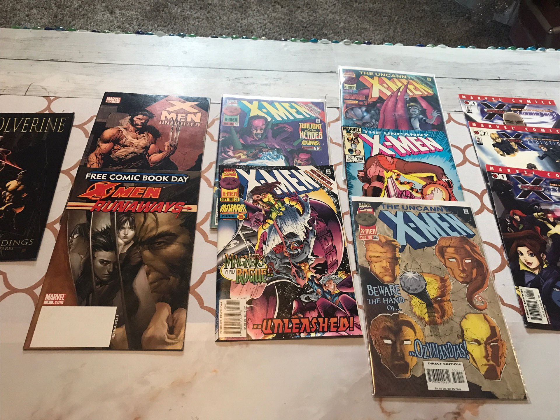 11 RARE X-men Comic Books🔥uncanny X-Men, Evolution, Unlimited +Free Wolverine