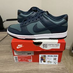 Size 9.5 - Nike Dunk Low Armory Navy White