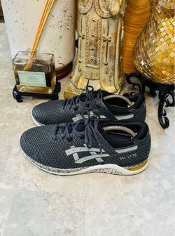 ASICS GEL-Lyte Men’s Black/Gray Lace-Up Low Top Sneakers Synthetic HN543 8.5