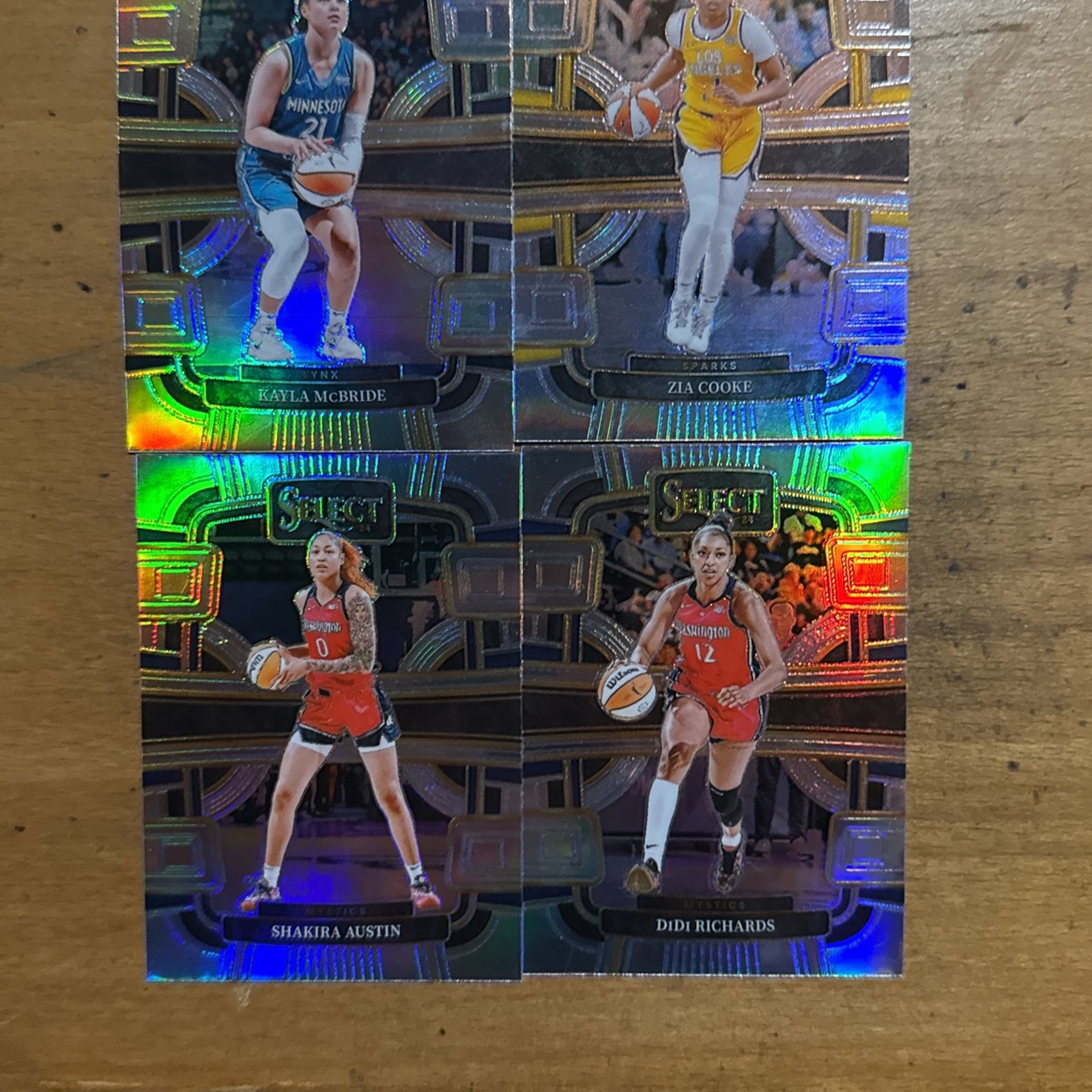 2024 SELECT WNBA LOT OF 4 SILVER CARDS