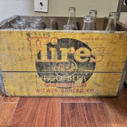 Hires Root Beer Vintage Box And Bottles