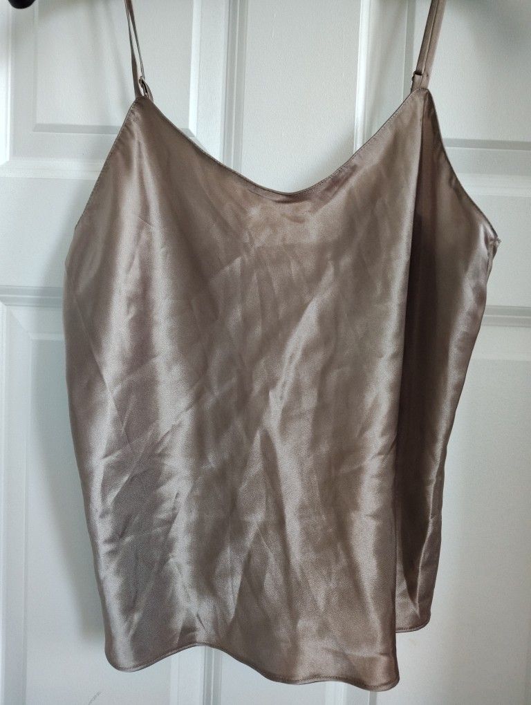 Gold Vanity Fair Camisole With Adjustable Straps Size 34