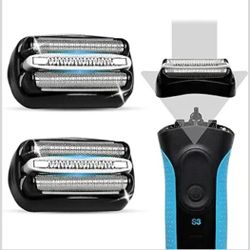 2 Pack 32B S3 Electric Replacement Shaver Head for Series 3 Shaving Razors, Compatible with S3 3040s 3080s-4 370cc 3070cc 3000s 3010, 3090cc Etc.